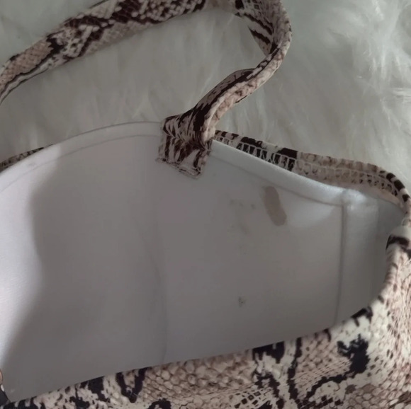 *NWT* Shade and Shore Snakeskin Print Bikini Top - Picture 3 of 5